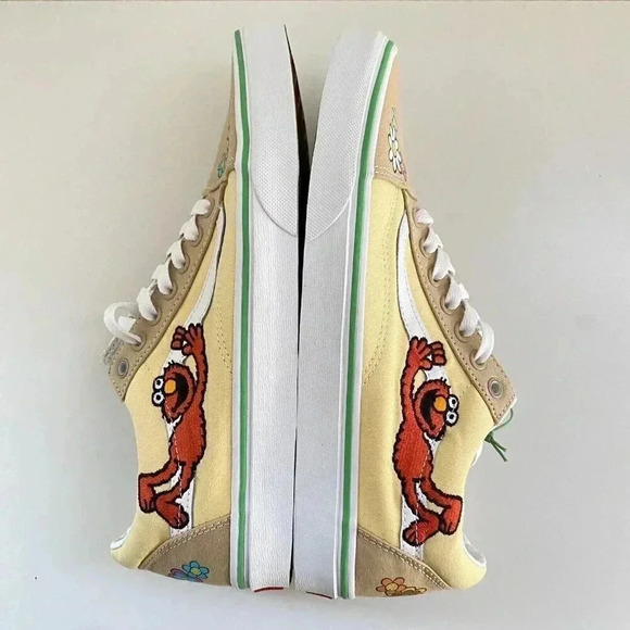 VANS Old Skool x SESAME STREET ELMO Sneakers Shoes Size Men's 9 / Women's 10.5 - Picture 5 of 11